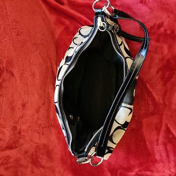 Black and gray coach purse - Picture 4 of 5